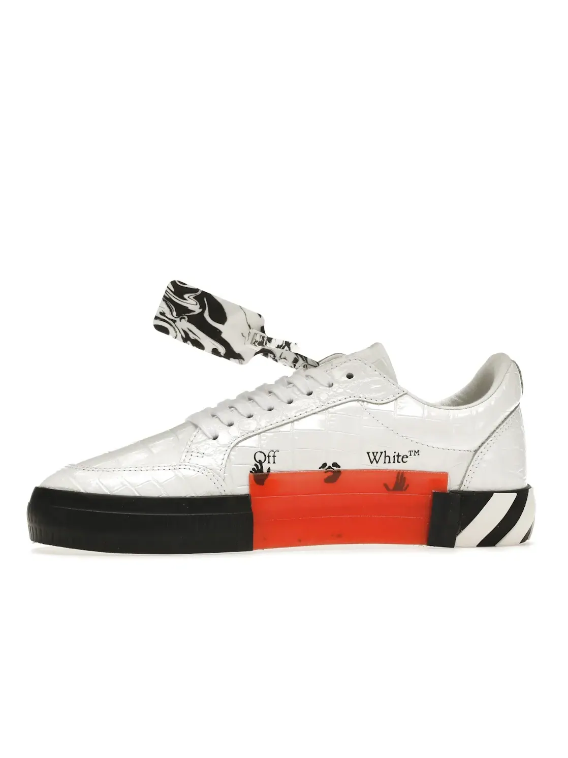 Мужские кроссовки кожаные OFF-WHITE Vulc Low OFF-WHITE — изображение 3 из 4, белый/черный