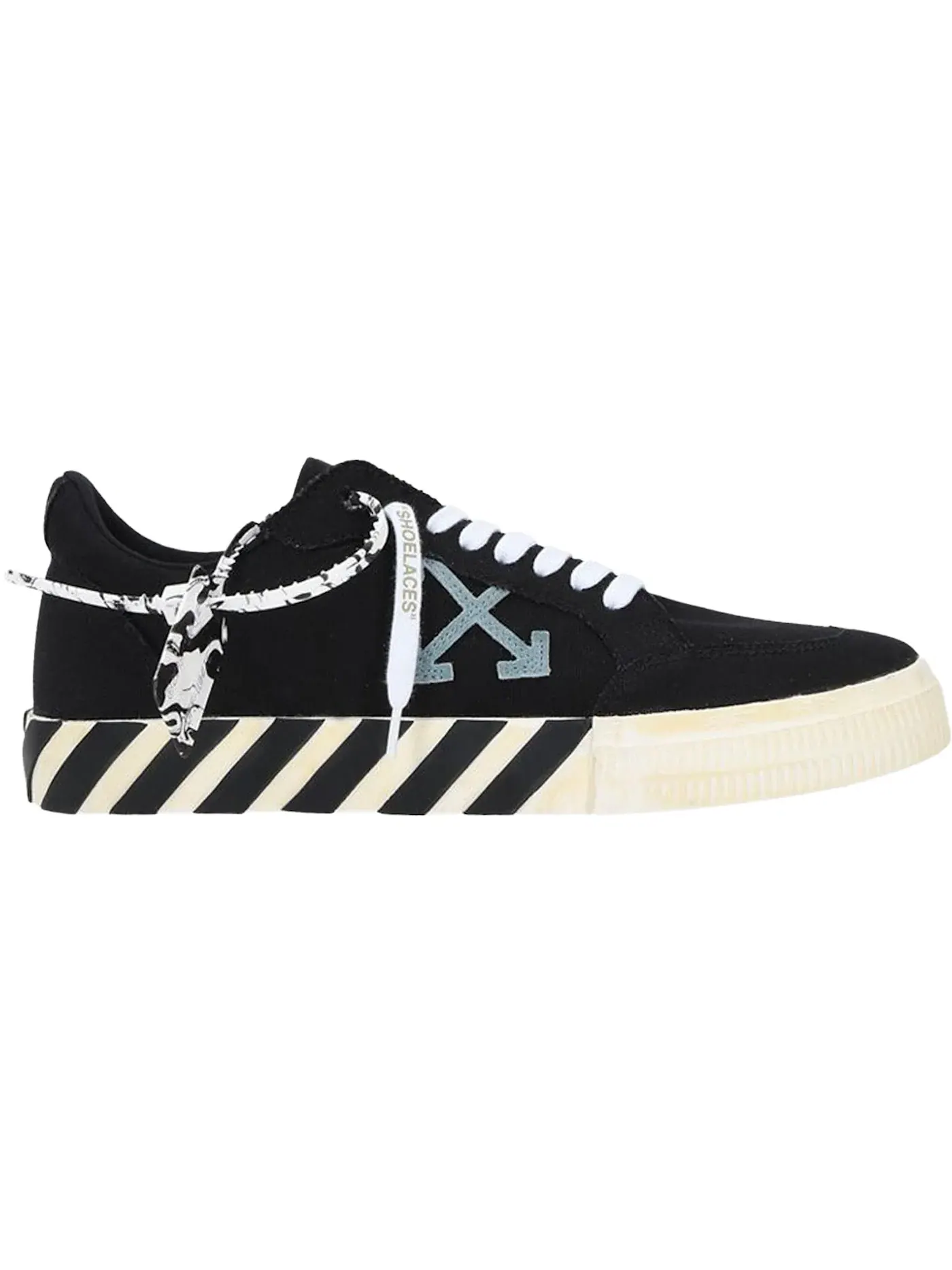 Мужские кеды с парусиновым верхом OFF-WHITE Vulc Low Eco Canvas — изображение 1 из 1, черный/белый/синий