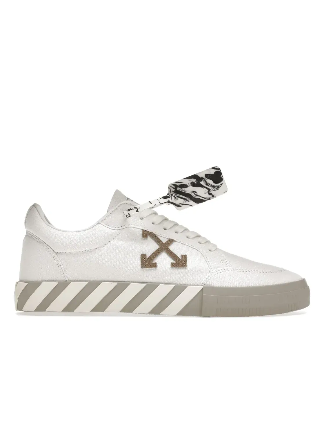 Мужские кроссовки с парусиновым верхом OFF-WHITE Vulc Low Eco Canvas OFF-WHITE — изображение 1 из 4, белый/серый
