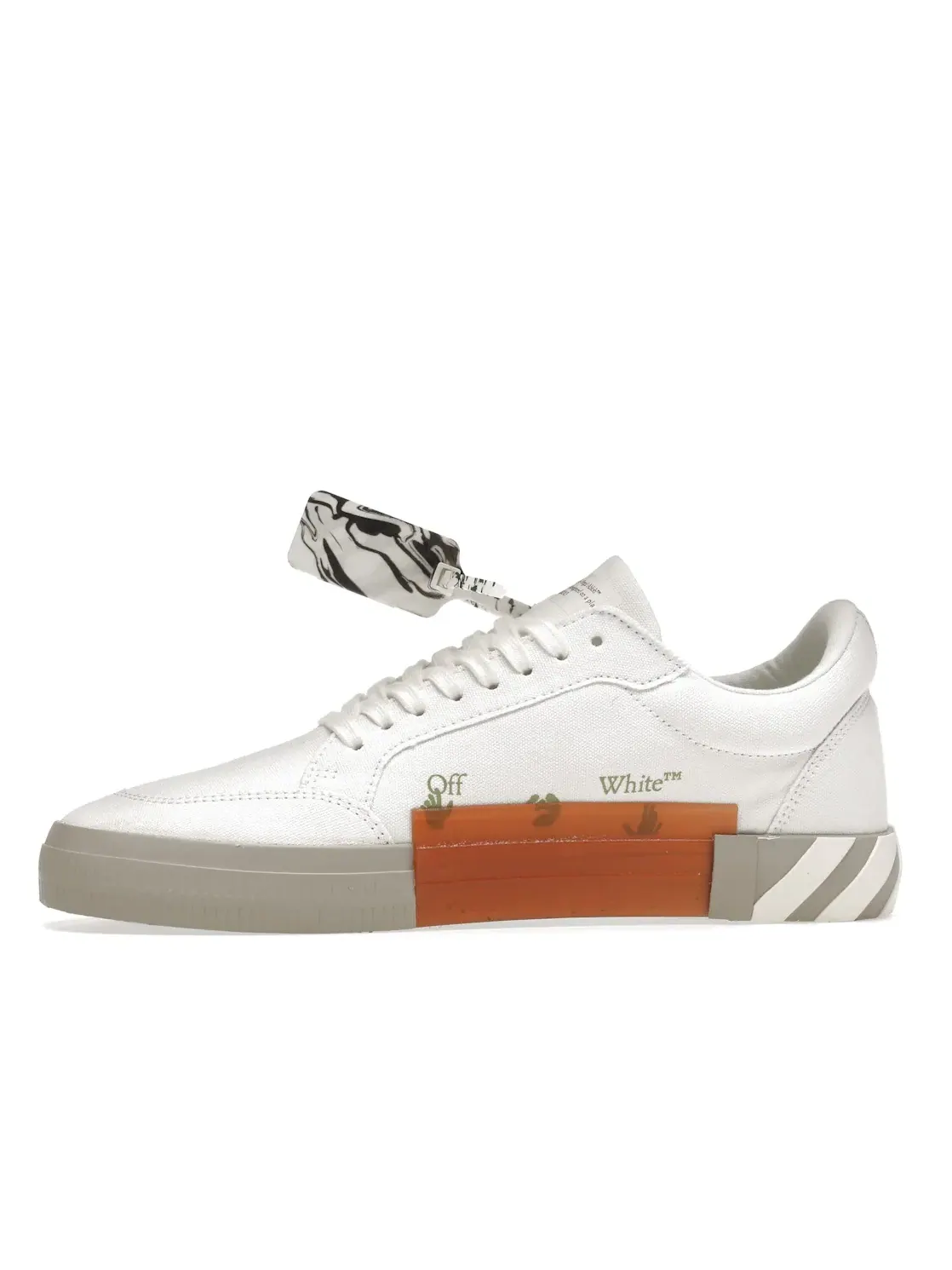 Мужские кроссовки с парусиновым верхом OFF-WHITE Vulc Low Eco Canvas OFF-WHITE — изображение 3 из 4, белый/серый