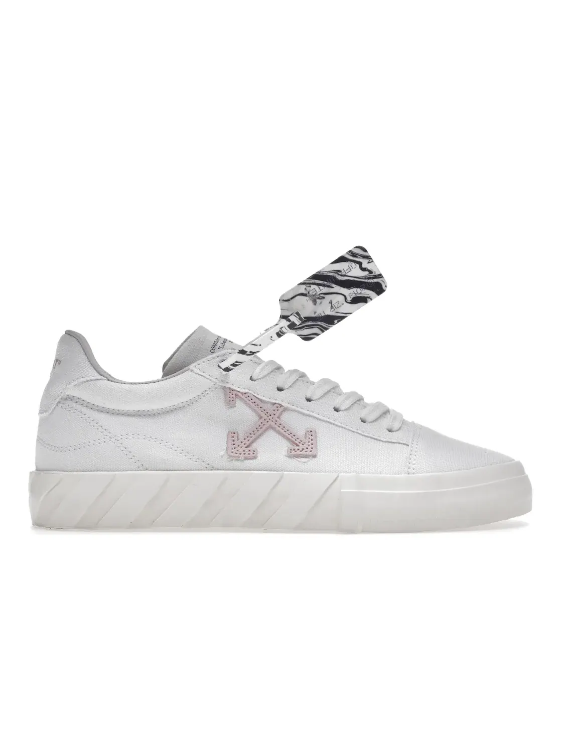 Женские кеды с канвасом OFF-WHITE Vulc Low Eco Canvas — изображение 1 из 4, белый/розовый