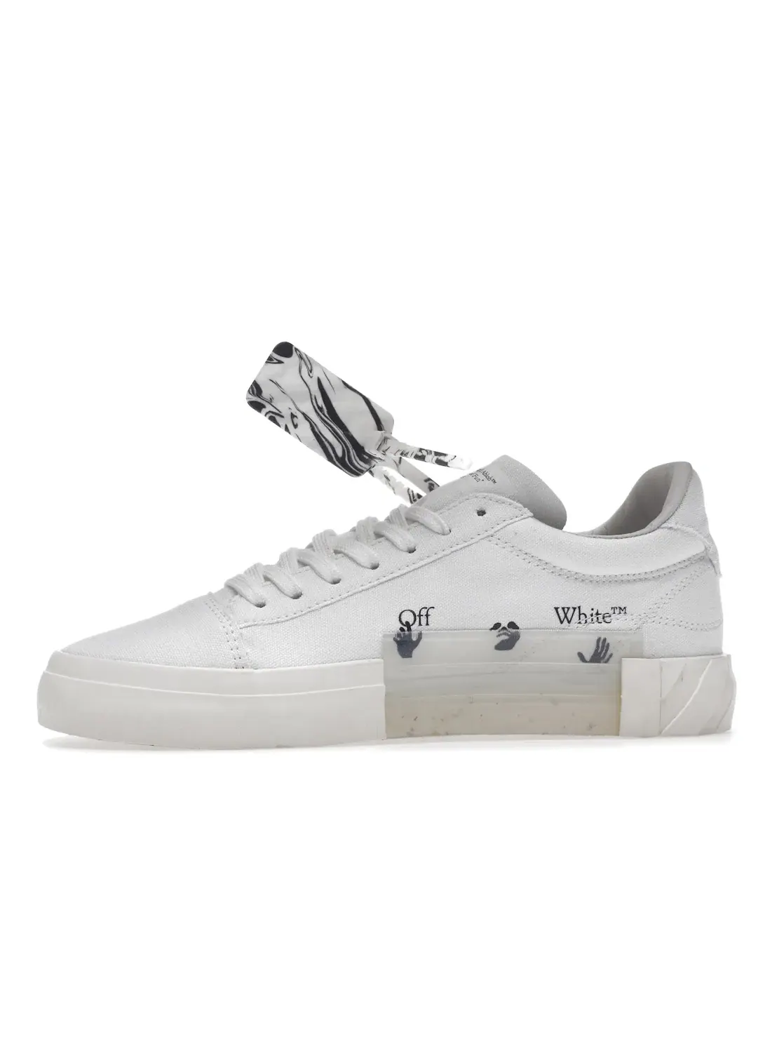 Женские кеды с канвасом OFF-WHITE Vulc Low Eco Canvas — изображение 3 из 4, белый/розовый