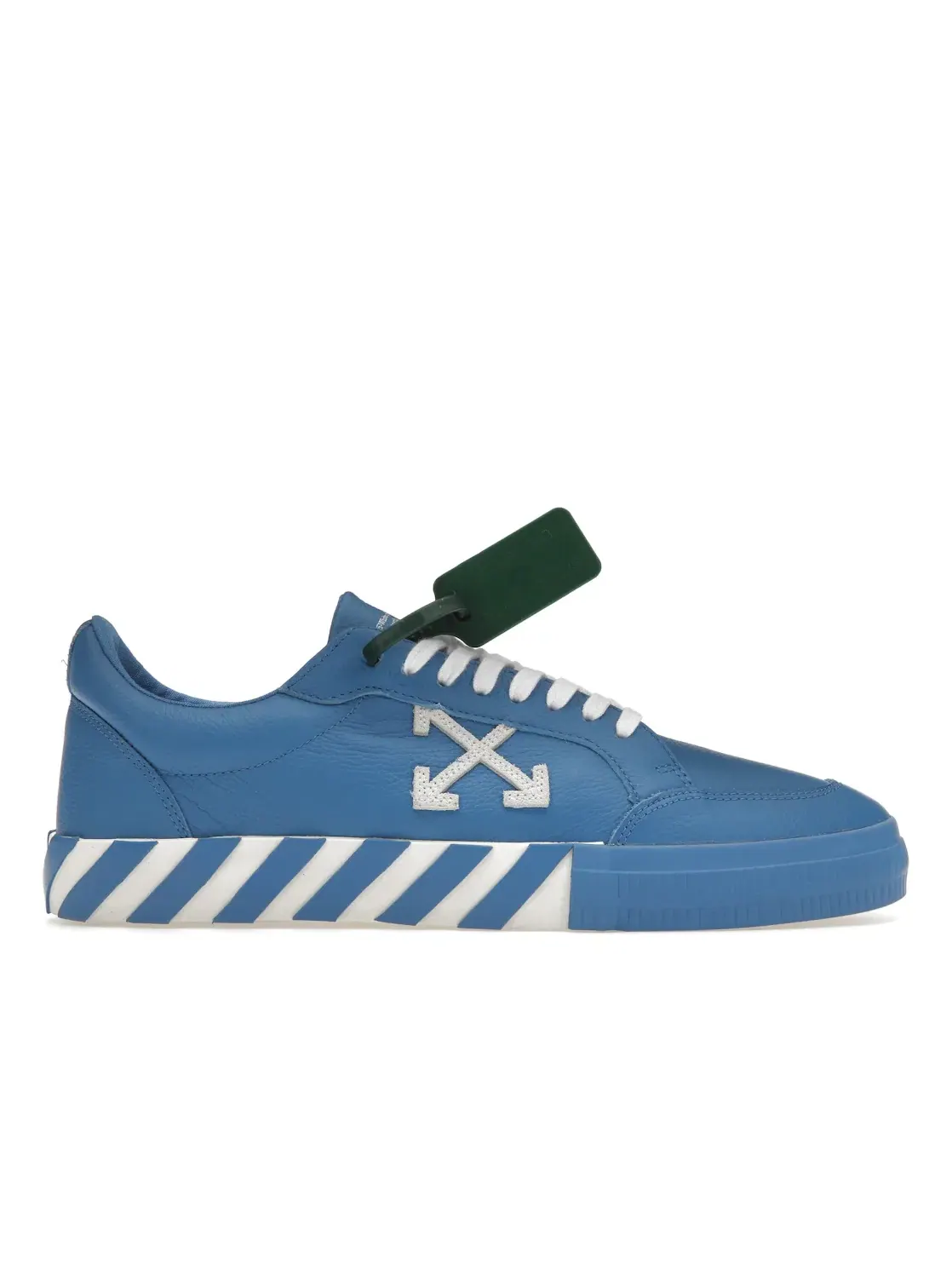 Мужские кеды с кожаным верхом OFF-WHITE Vulc Low Leather — изображение 1 из 4, синий белый