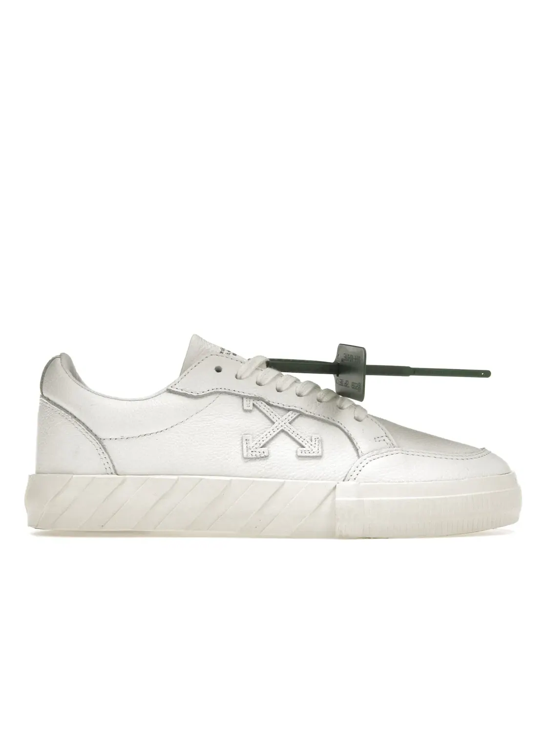 Мужские кеды Vulc Low Leather OFF-WHITE — изображение 1 из 4, белый белый