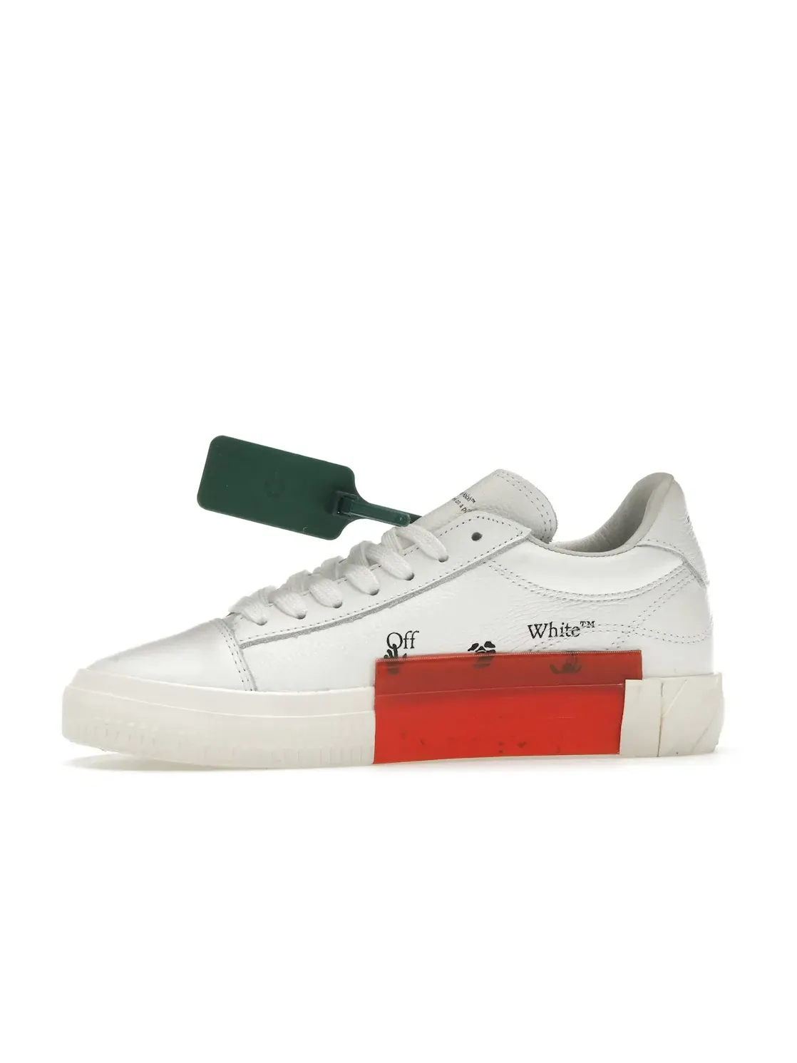 Женские кеды Vulc Low Leather OFF-WHITE — изображение 3 из 4, белый белый