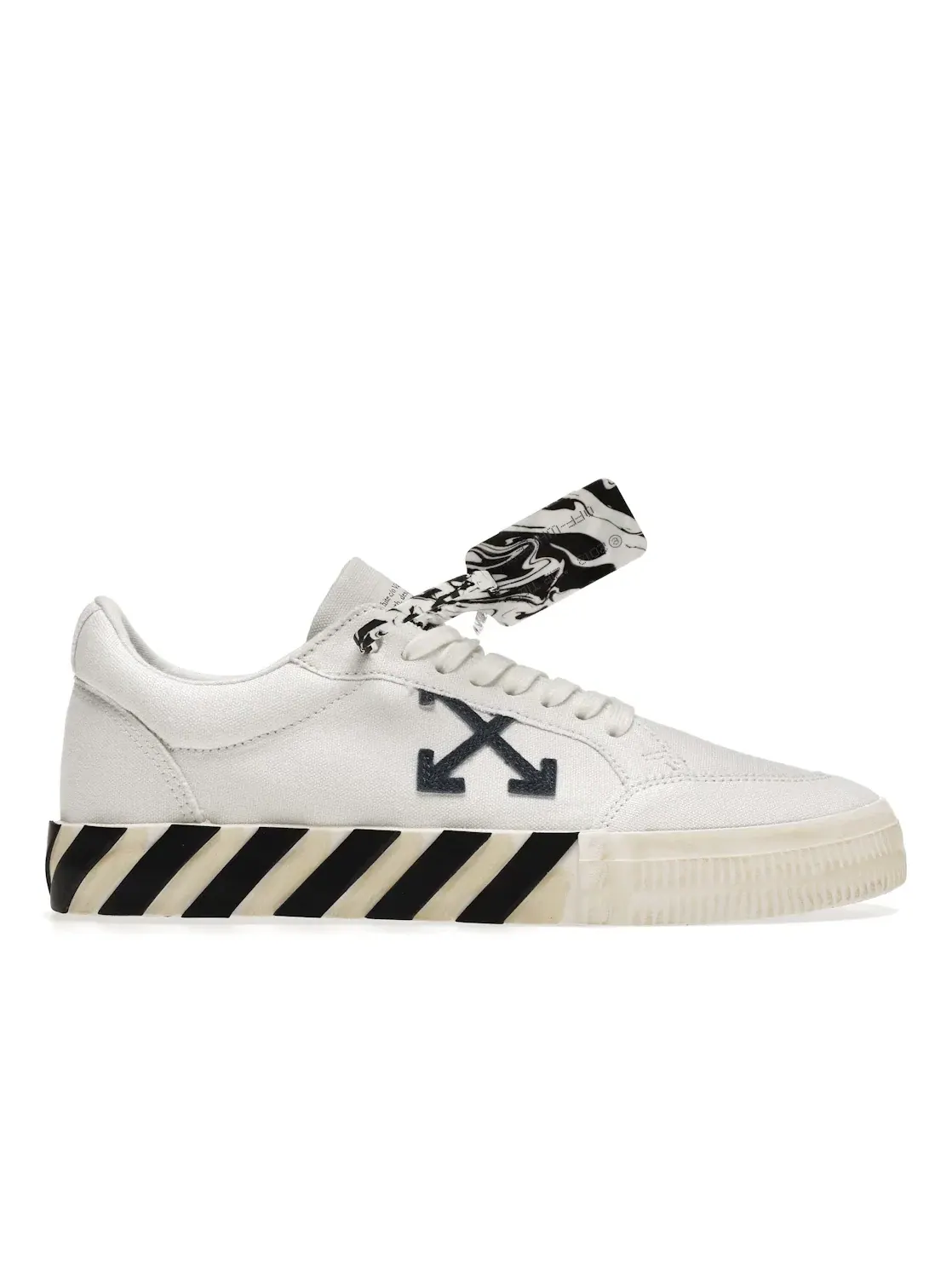 Мужские кроссовки с принтом OFF-WHITE Vulc Low Navy Arrow OFF-WHITE — изображение 1 из 4, белый/черный/темно-синий