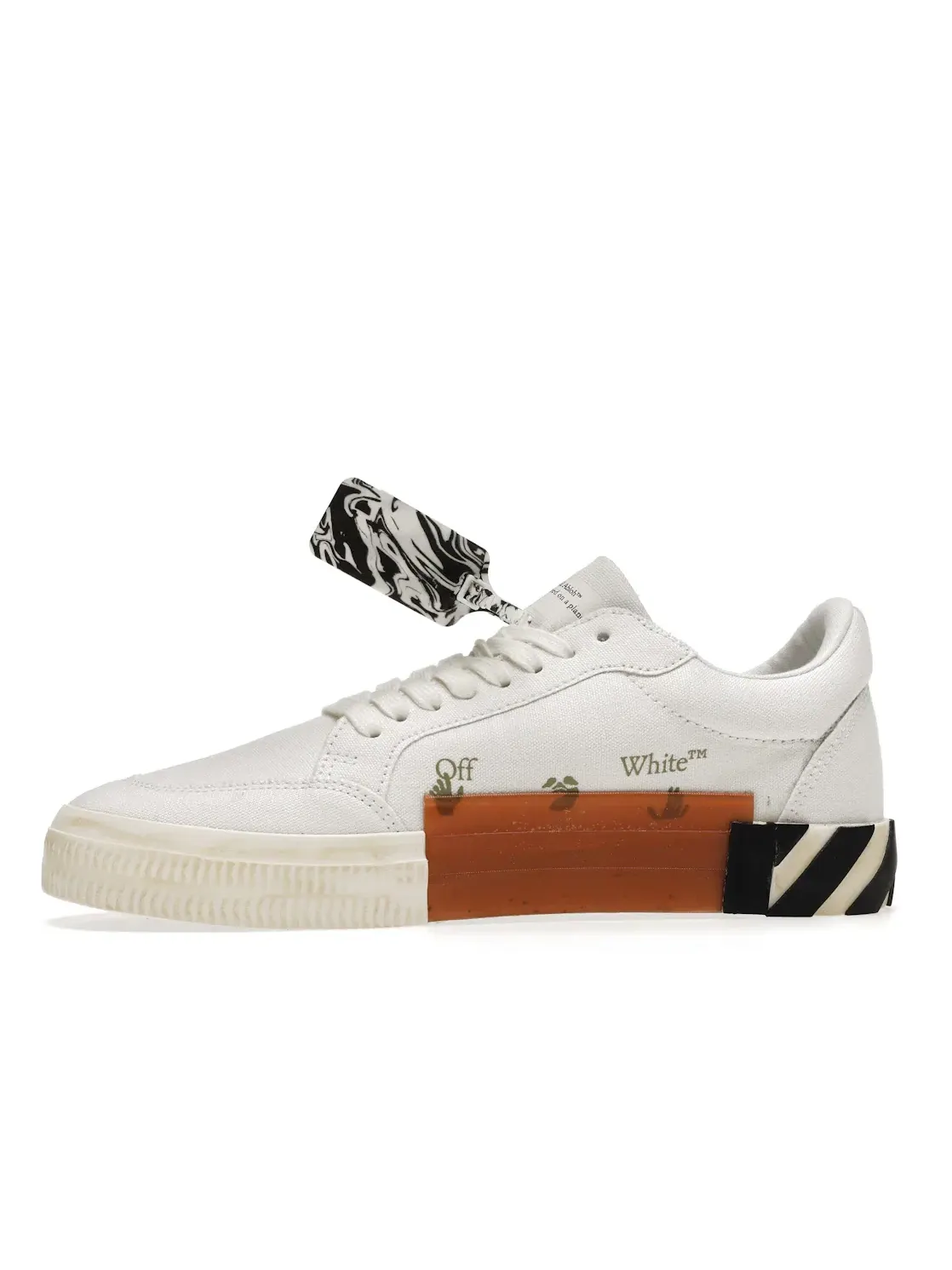 Мужские кроссовки с принтом OFF-WHITE Vulc Low Navy Arrow OFF-WHITE — изображение 3 из 4, белый/черный/темно-синий