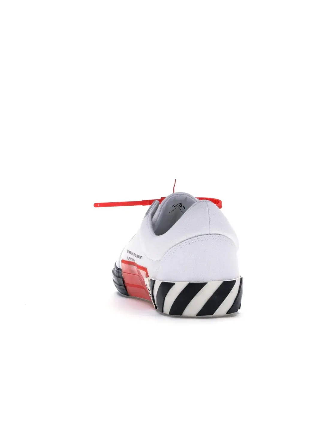 Мужские кеды с обновленными полосками OFF-WHITE Vulc Low OFF-WHITE — изображение 4 из 4, белый/черный