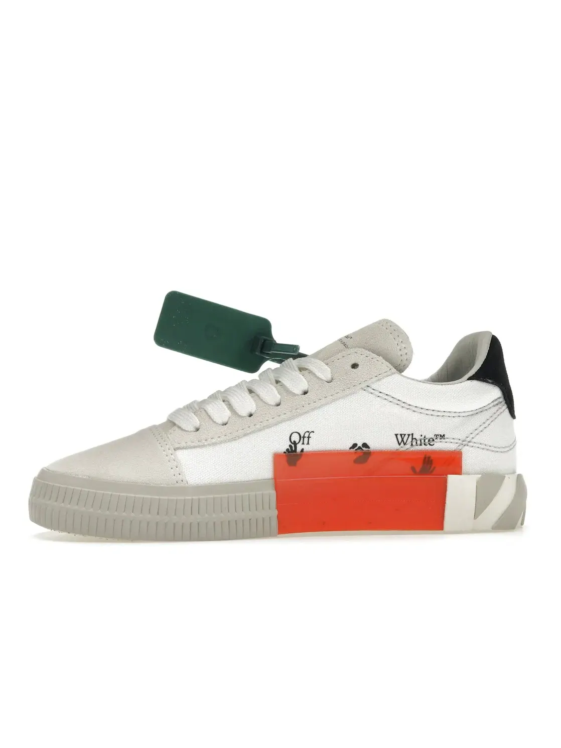 Женские кроссовки OFF-WHITE Vulc Low — изображение 3 из 4, белый бежевый черный
