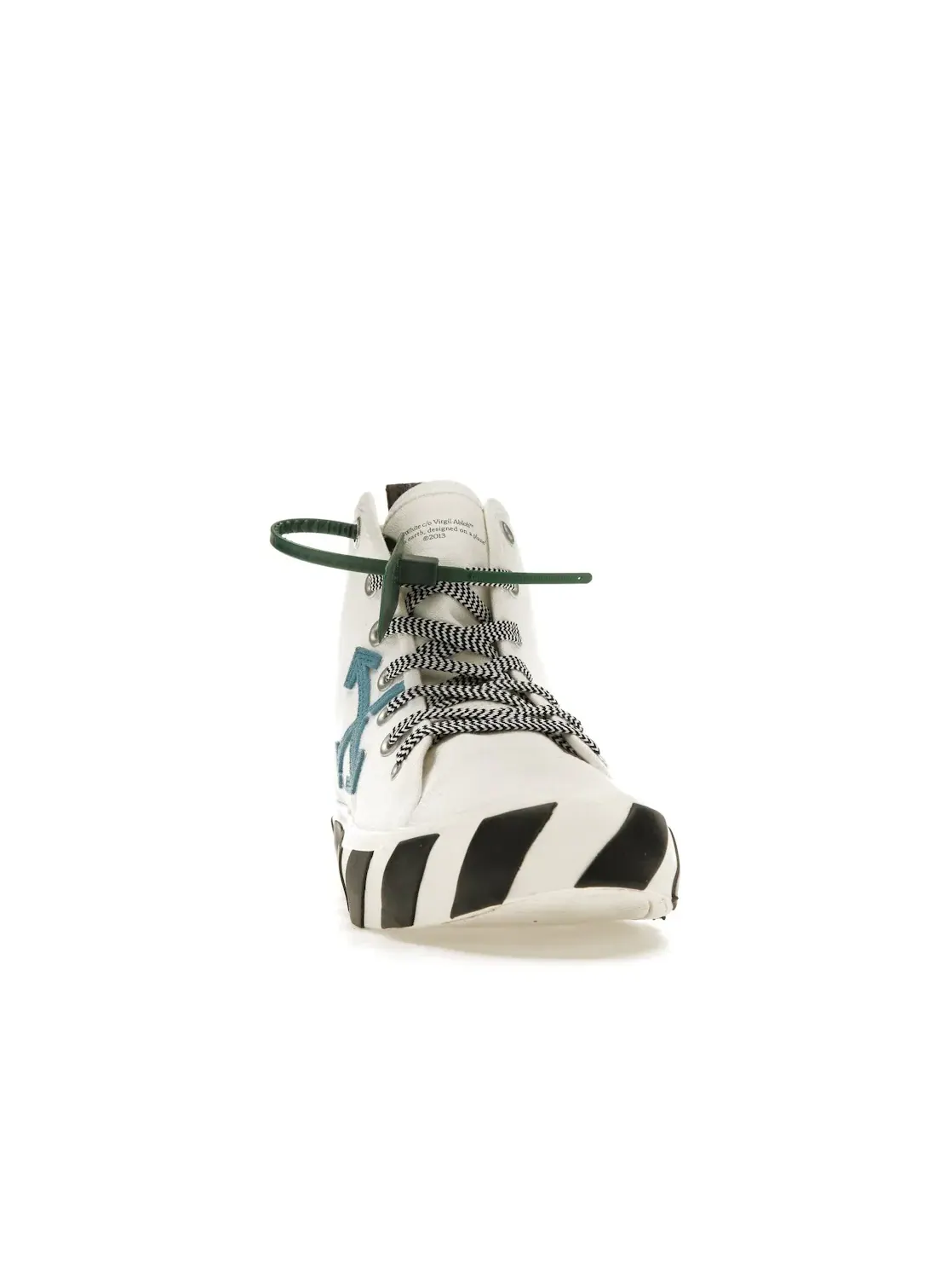 Мужские кроссовки с высоким верхом OFF-WHITE Vulc Mid OFF-WHITE — изображение 2 из 4, белый синий