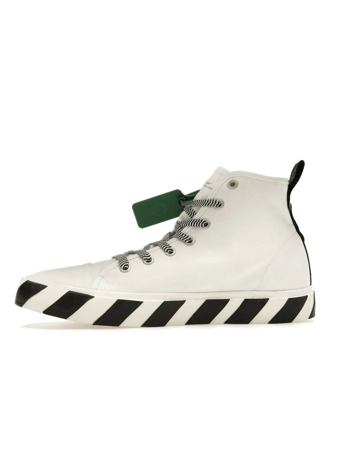 Мужские кроссовки с высоким верхом OFF-WHITE Vulc Mid OFF-WHITE — изображение 3 из 4, белый синий