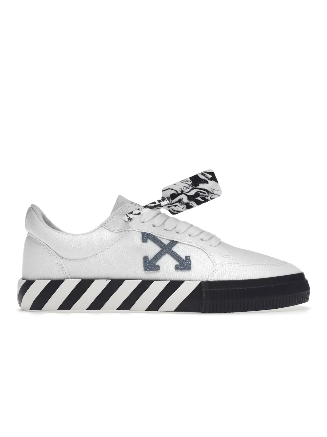 Мужские кроссовки на низкой подошве OFF-WHITE Vulc Low OFF-WHITE — изображение 1 из 4, белый/черный/синий