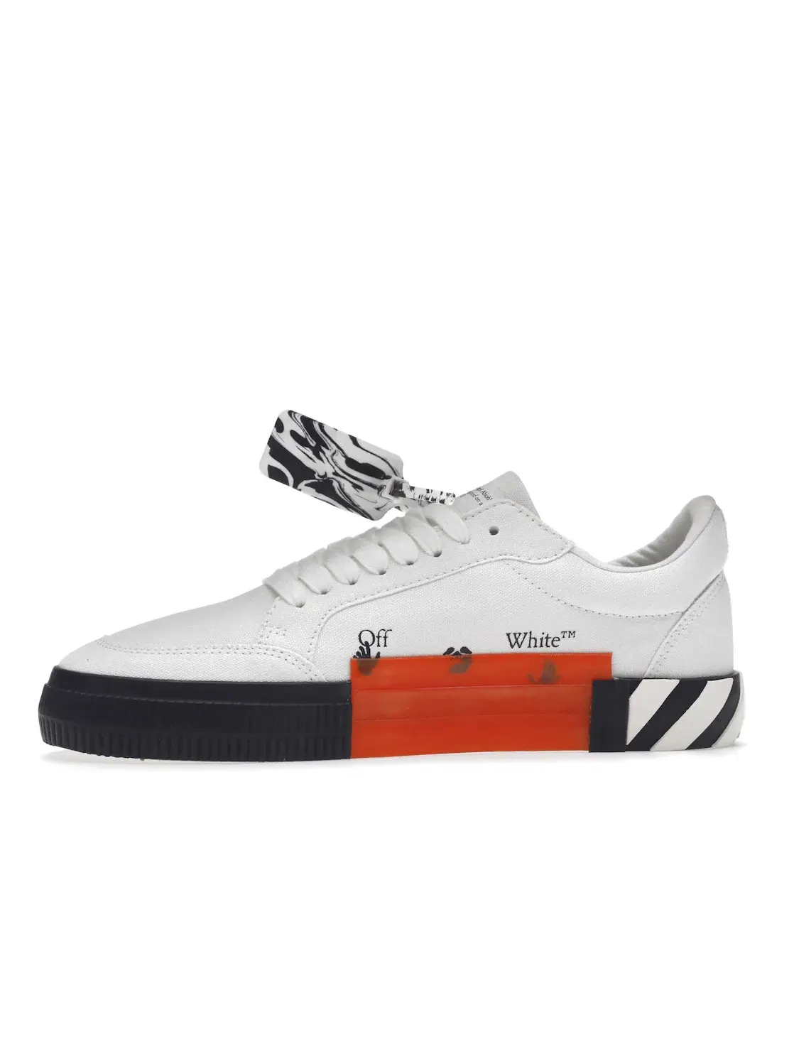 Мужские кроссовки на низкой подошве OFF-WHITE Vulc Low OFF-WHITE — изображение 3 из 4, белый/черный/синий