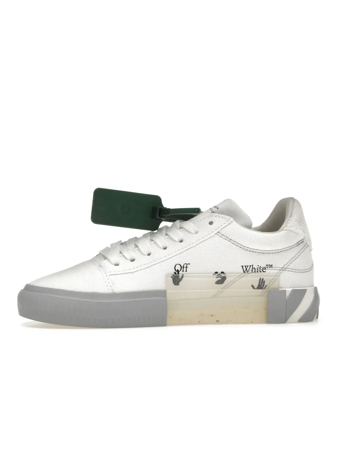 Женские кроссовки белые OFF-WHITE Vulc Low — изображение 3 из 4, белый/черный/серый