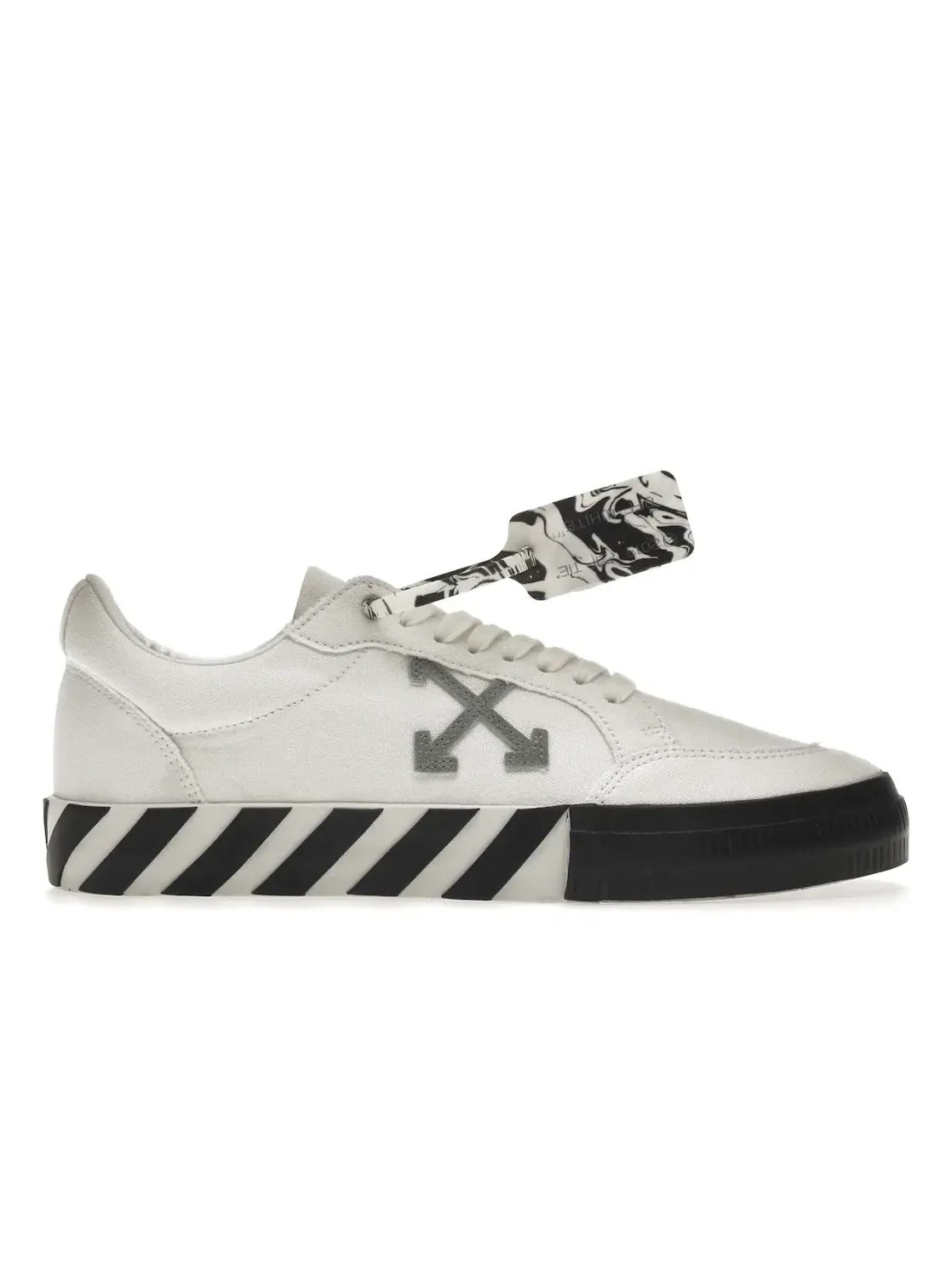 Мужские кроссовки кожаные OFF-WHITE Vulc Low OFF-WHITE — изображение 1 из 4, белый/серый/черный