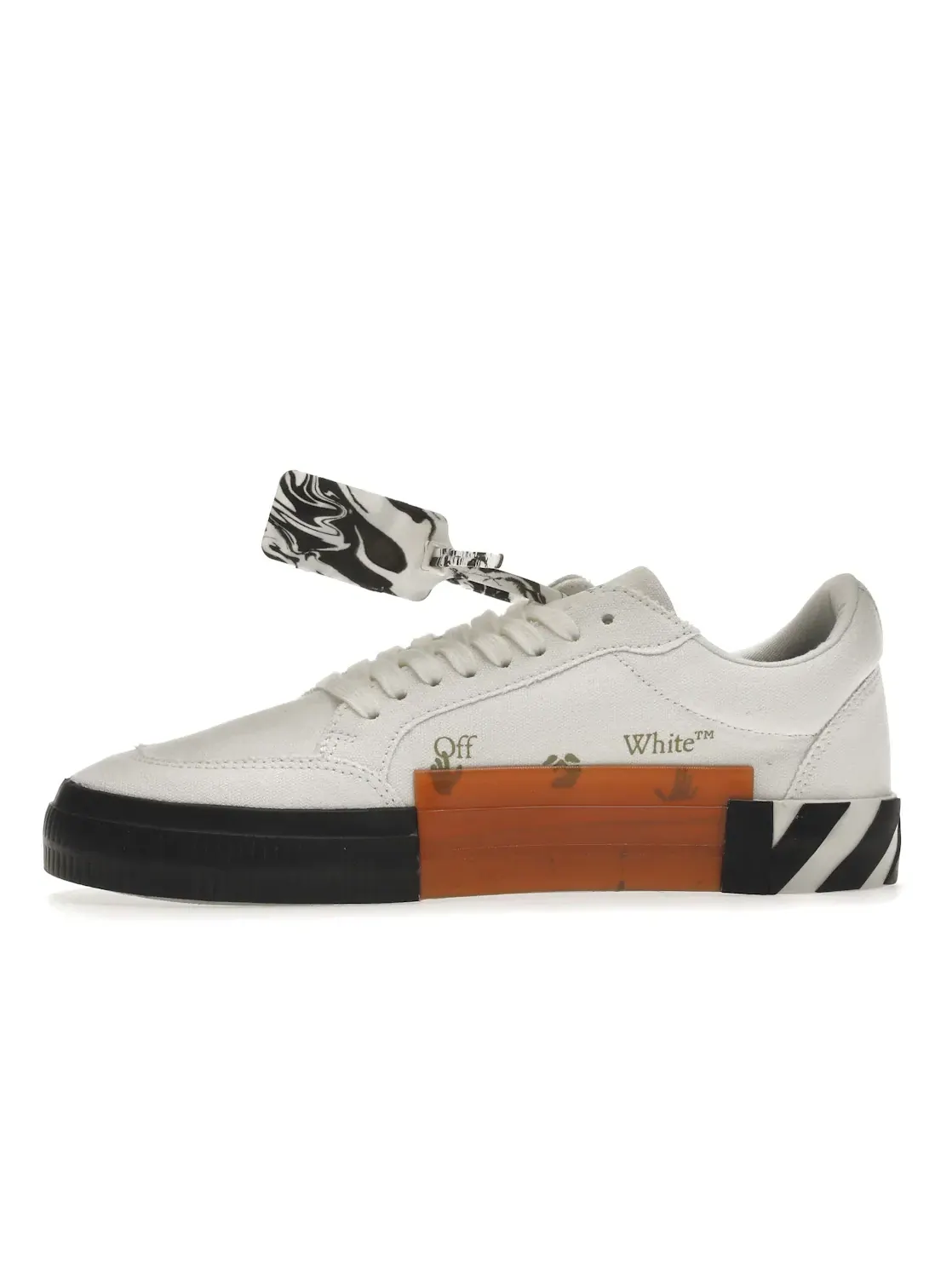 Мужские кроссовки кожаные OFF-WHITE Vulc Low OFF-WHITE — изображение 3 из 4, белый/серый/черный