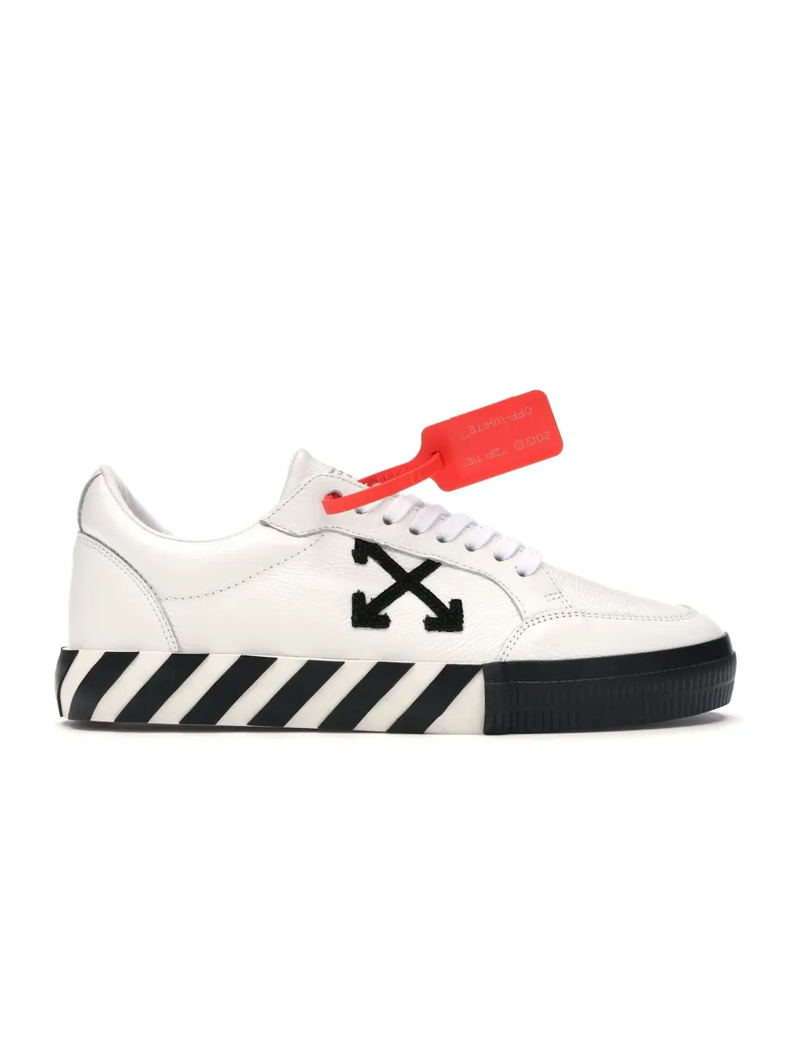 Мужские кеды из кожи с моделью OFF-WHITE Vulc Low OFF-WHITE — изображение 1 из 4, белый