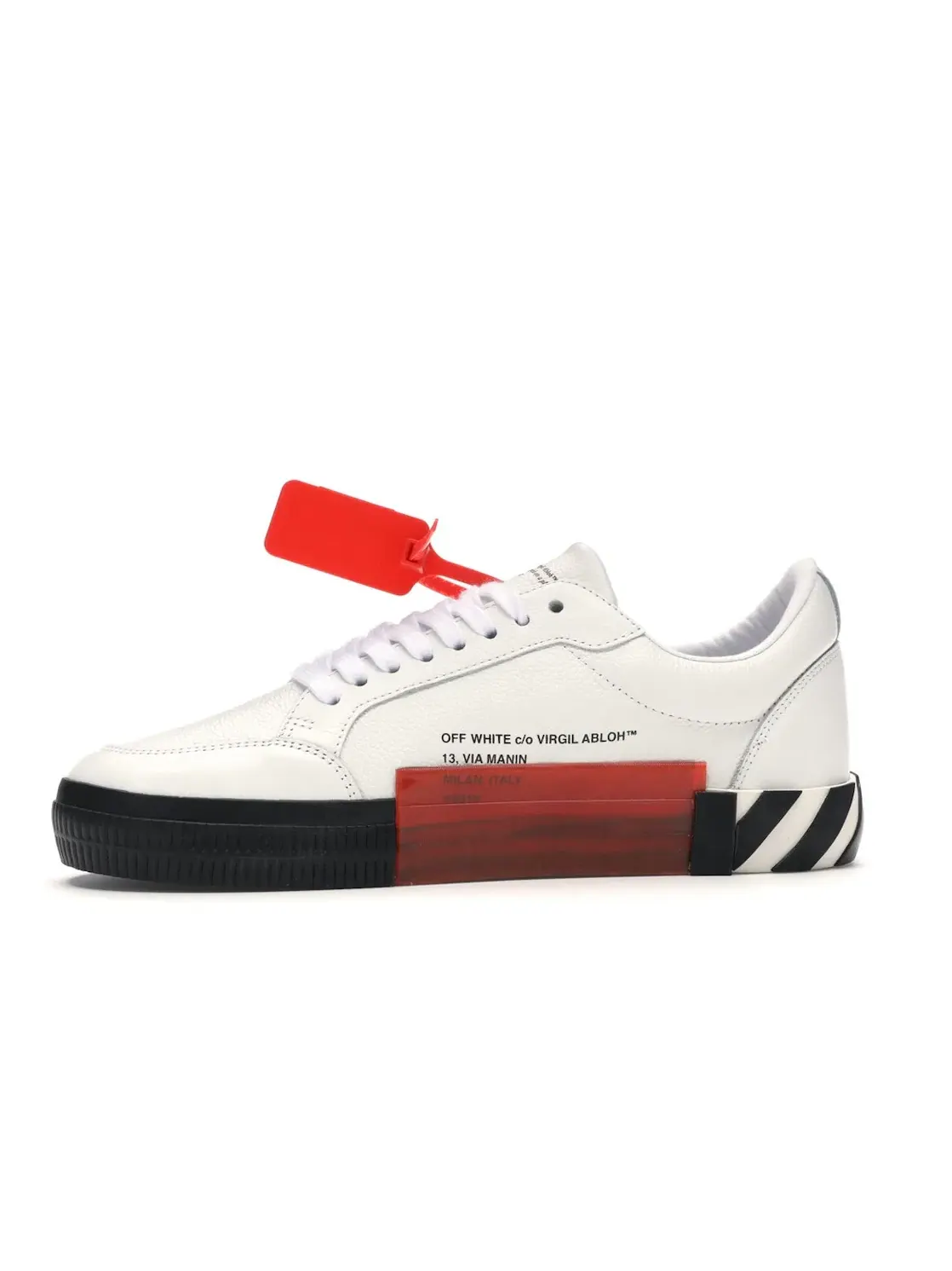 Мужские кеды из кожи с моделью OFF-WHITE Vulc Low OFF-WHITE — изображение 3 из 4, белый