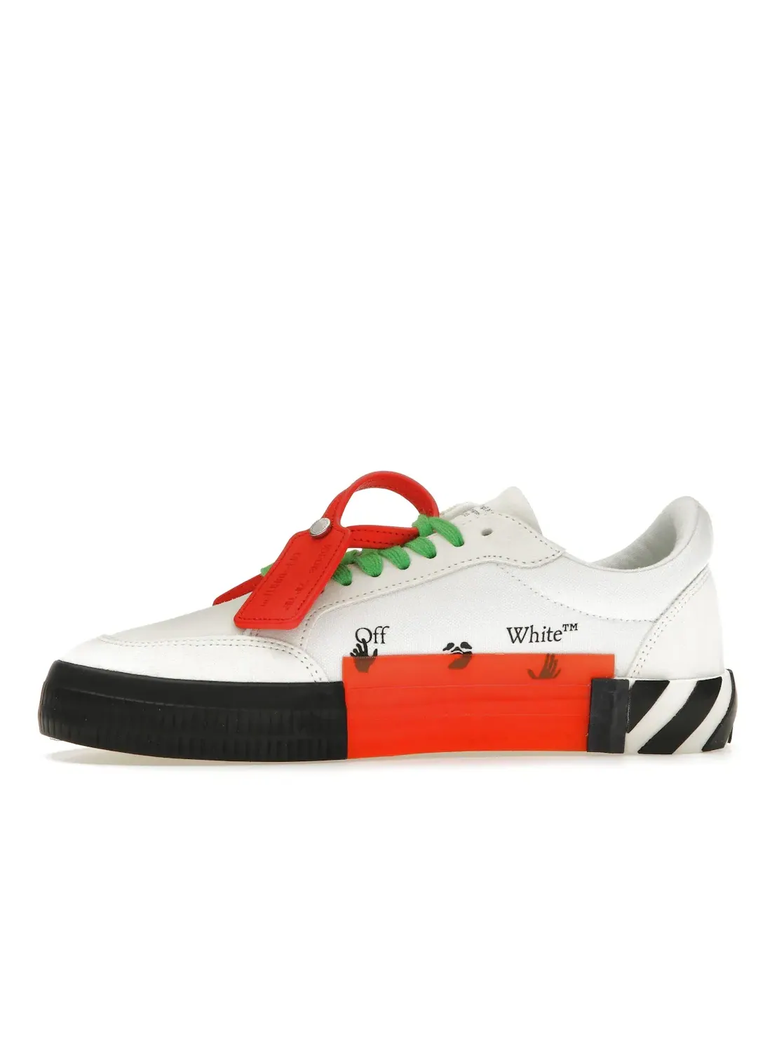Мужские кроссовки с низким профилем OFF-WHITE Vulc Low OFF-WHITE — изображение 3 из 4, белый/зеленый