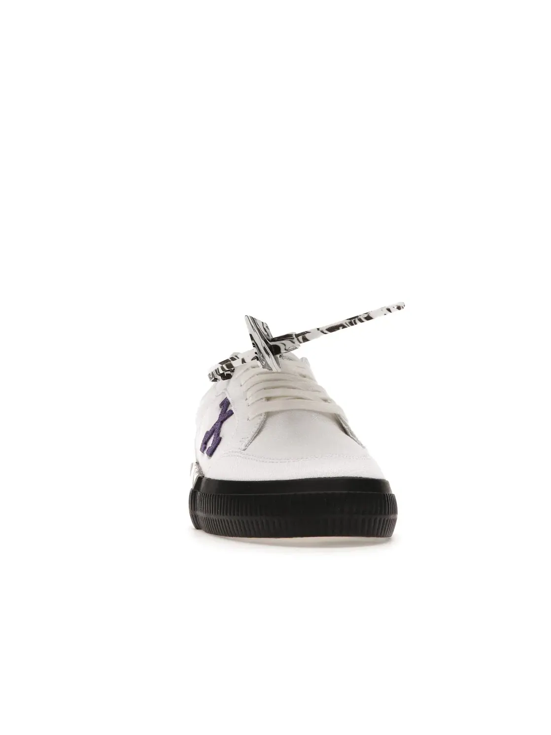 Мужские кроссовки с кожаным верхом OFF-WHITE Vulc Low — изображение 2 из 4, белый/черный/фиолетовый