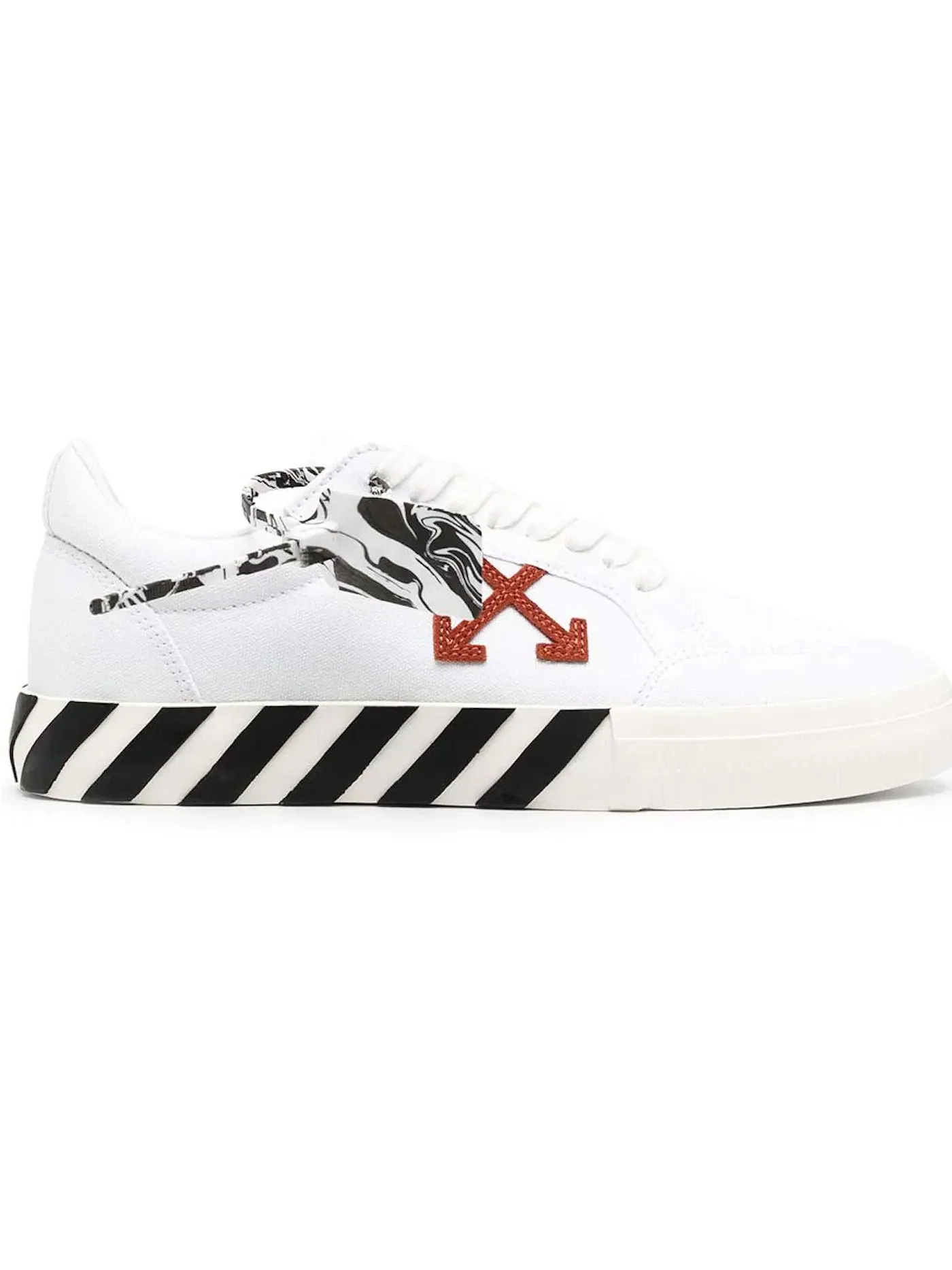 Мужские кроссовки с принтом OFF-WHITE Vulc Low OFF-WHITE — изображение 1 из 1, белый/красный