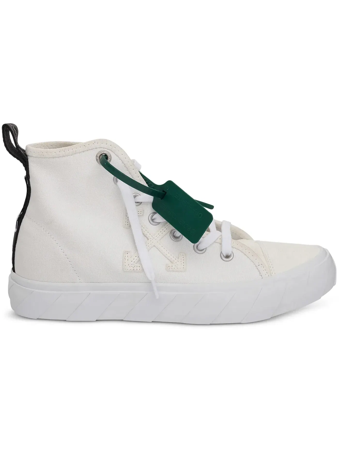 Мужские кеды с принтом OFF-WHITE Vulc Mid Canvas OFF-WHITE — изображение 1 из 1, белый