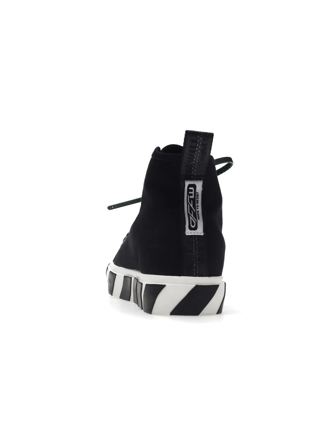 Мужские кроссовки с контрастными элементами OFF-WHITE Vulc Mid Canvas — изображение 4 из 4, черный/белый