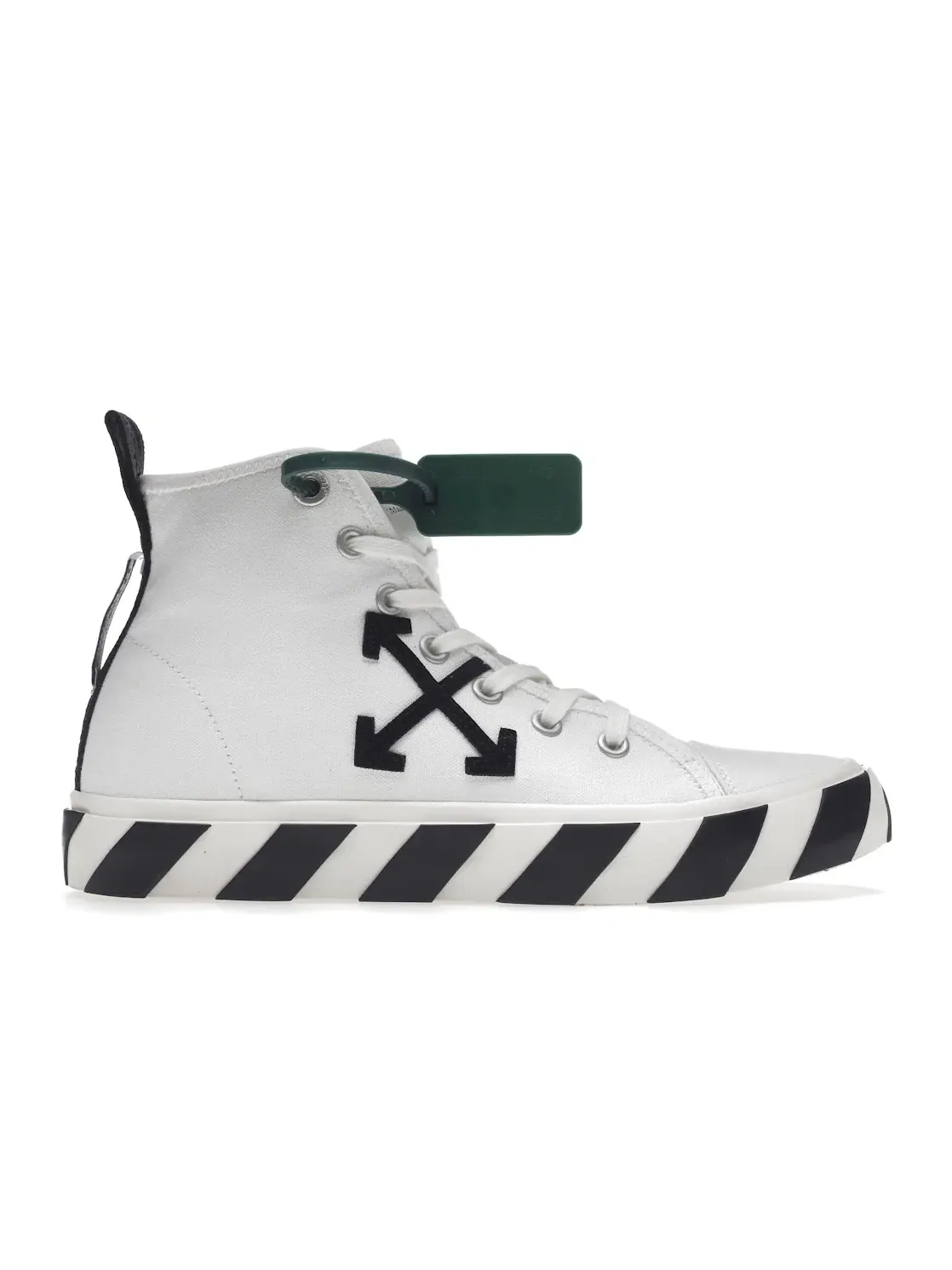 Мужские кроссовки с высоким верхом OFF-WHITE Vulc Mid Canvas OFF-WHITE — изображение 1 из 4, белый/черный