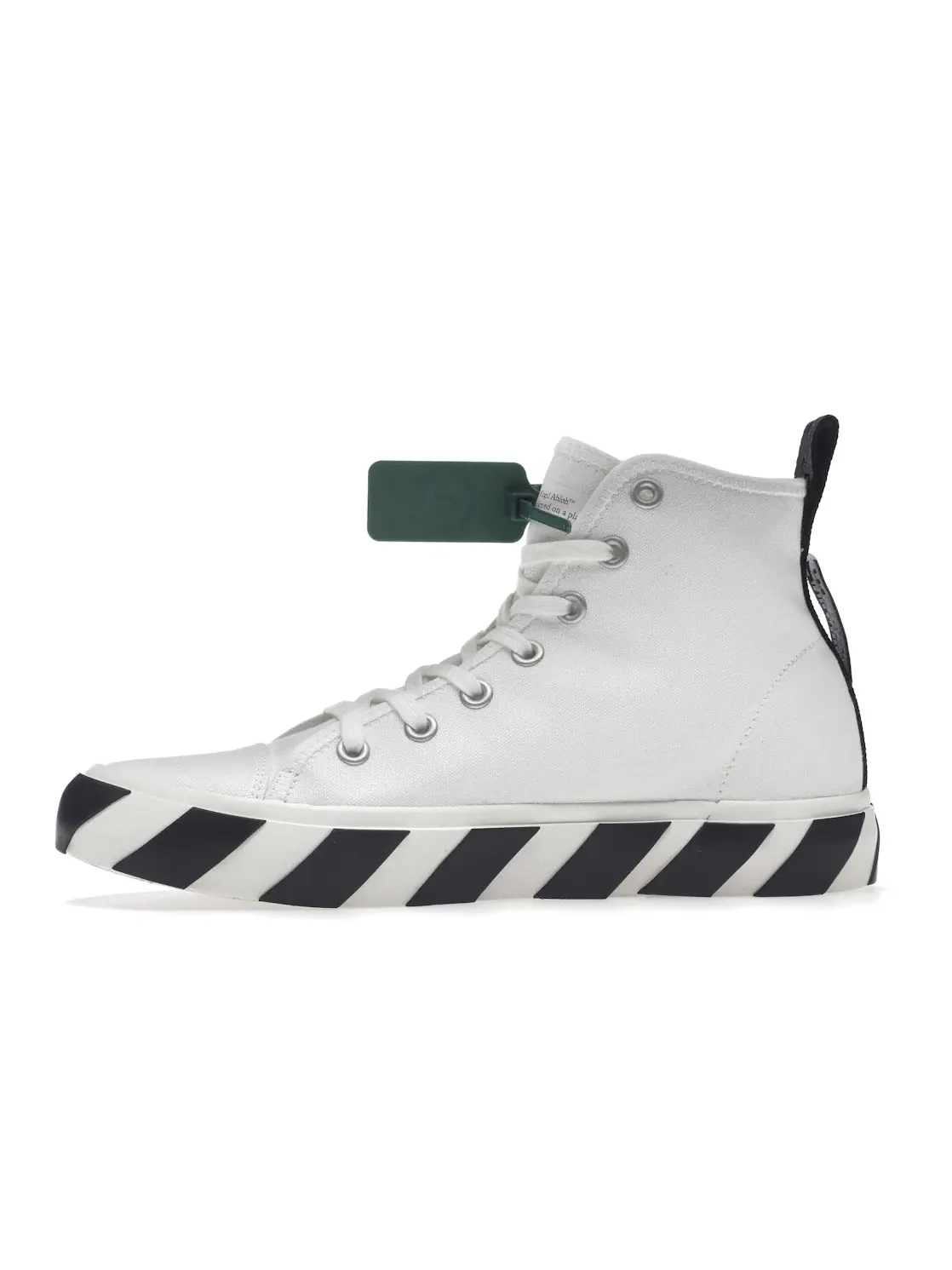 Мужские кроссовки с высоким верхом OFF-WHITE Vulc Mid Canvas OFF-WHITE — изображение 3 из 4, белый/черный