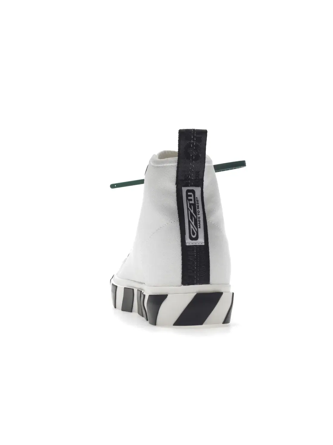 Мужские кроссовки с высоким верхом OFF-WHITE Vulc Mid Canvas OFF-WHITE — изображение 4 из 4, белый/черный