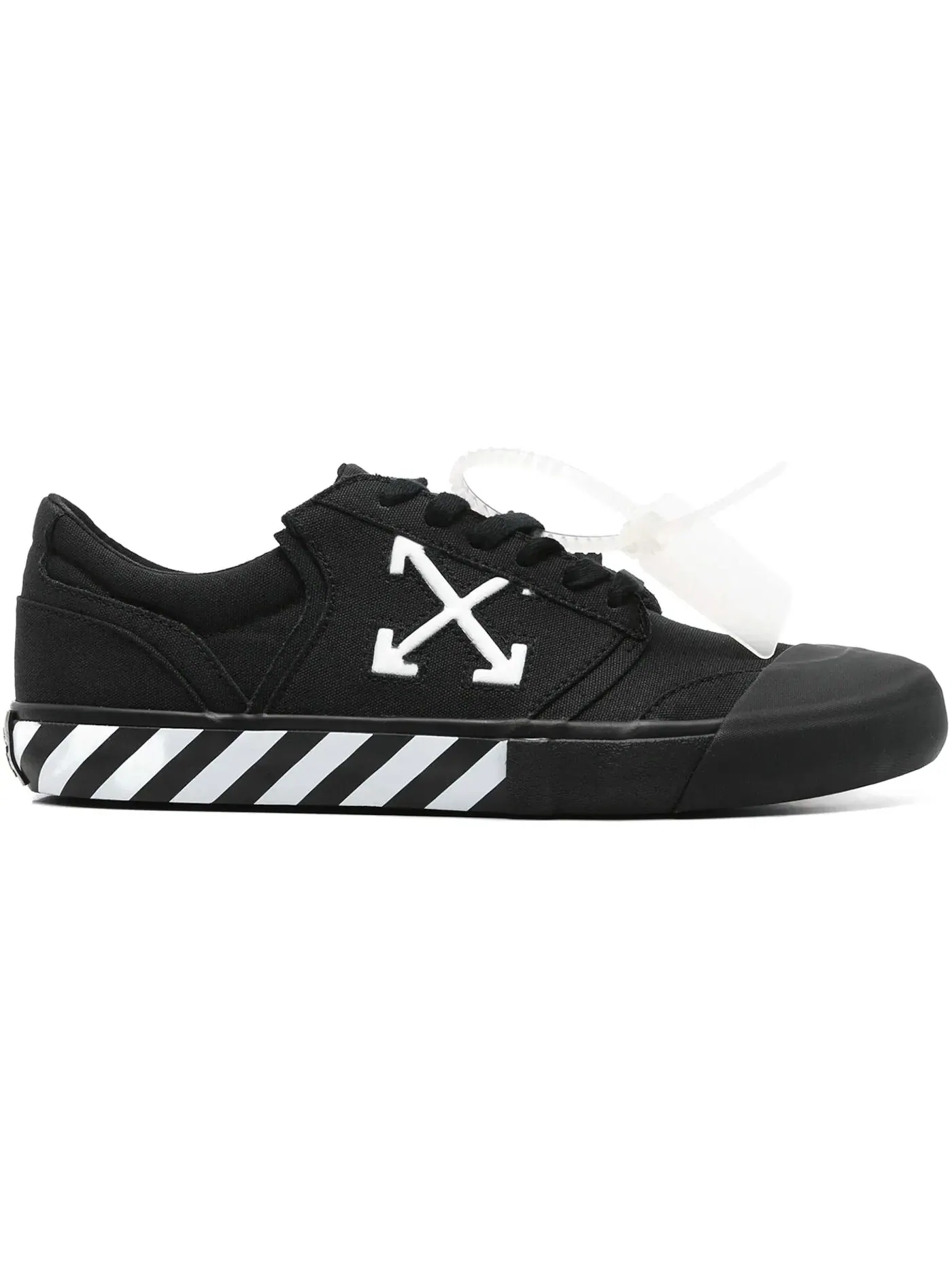 Мужские кеды OFF-WHITE Vulc Undercut Low Canvas — изображение 1 из 1, черный/белый