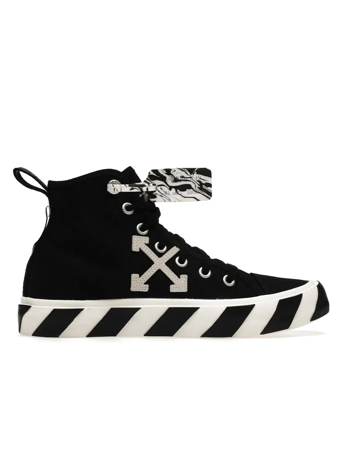 Мужские кроссовки OFF-WHITE Vulcanized Mid Top — изображение 1 из 4, черный/белый