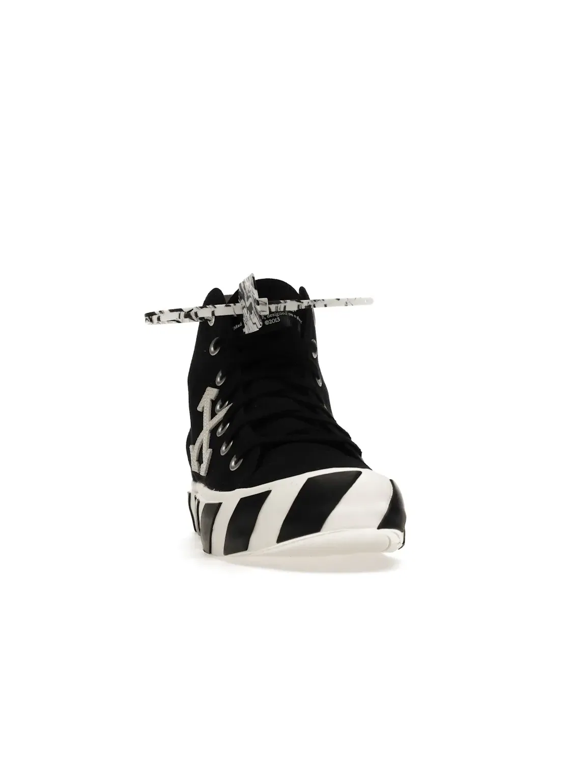Мужские кроссовки OFF-WHITE Vulcanized Mid Top — изображение 2 из 4, черный/белый