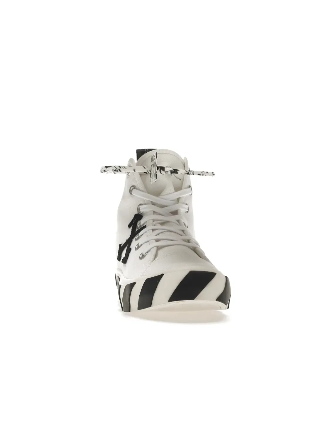 Мужские кроссовки с высоким верхом OFF-WHITE Vulcanized Mid Top OFF-WHITE — изображение 2 из 4, белый/черный