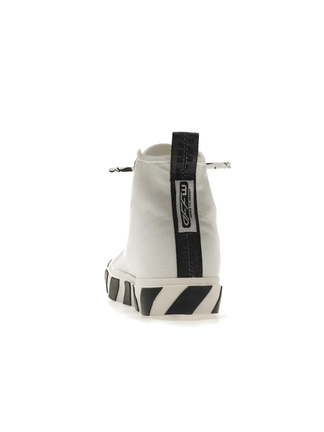 Мужские кроссовки с высоким верхом OFF-WHITE Vulcanized Mid Top OFF-WHITE — изображение 4 из 4, белый/черный