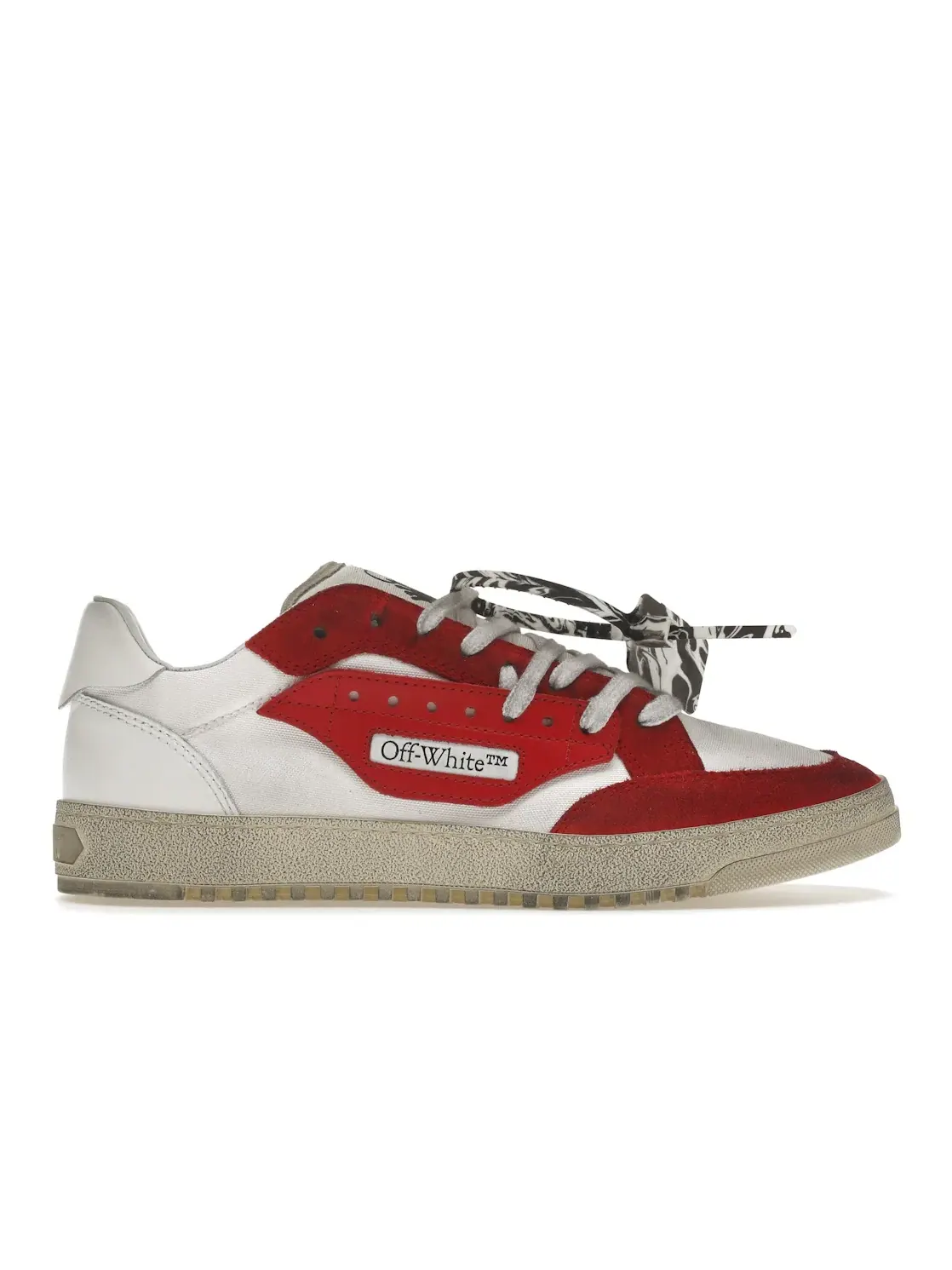 Мужские кроссовки с низким верхом OFF-WHITE Vulcanized 5.0 Low Top OFF-WHITE — изображение 1 из 4, белый/красный