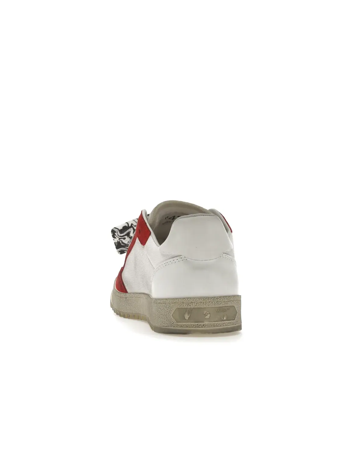 Мужские кроссовки с низким верхом OFF-WHITE Vulcanized 5.0 Low Top OFF-WHITE — изображение 4 из 4, белый/красный