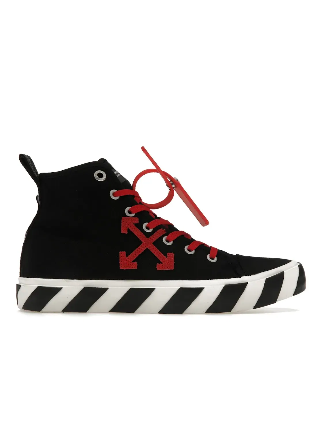 Мужские кроссовки с высоким берцем OFF-WHITE Vulcanized Hi OFF-WHITE — изображение 1 из 4, черный