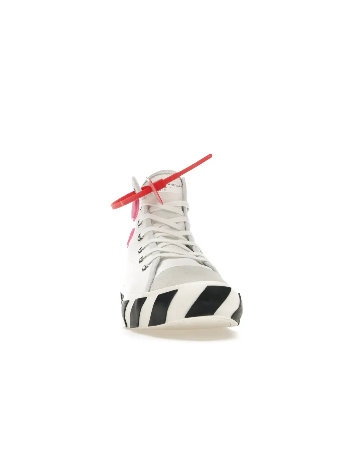 Мужские кроссовки высокие Vulcanized Hi Top OFF-WHITE — изображение 2 из 4, белый черный
