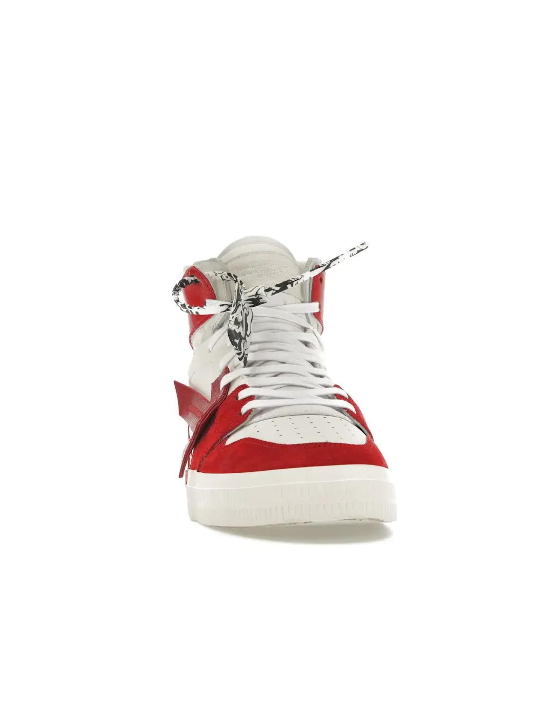 Мужские кроссовки с высоким верхом OFF-WHITE Vulcanized Hi Top — изображение 2 из 4, белый/красный