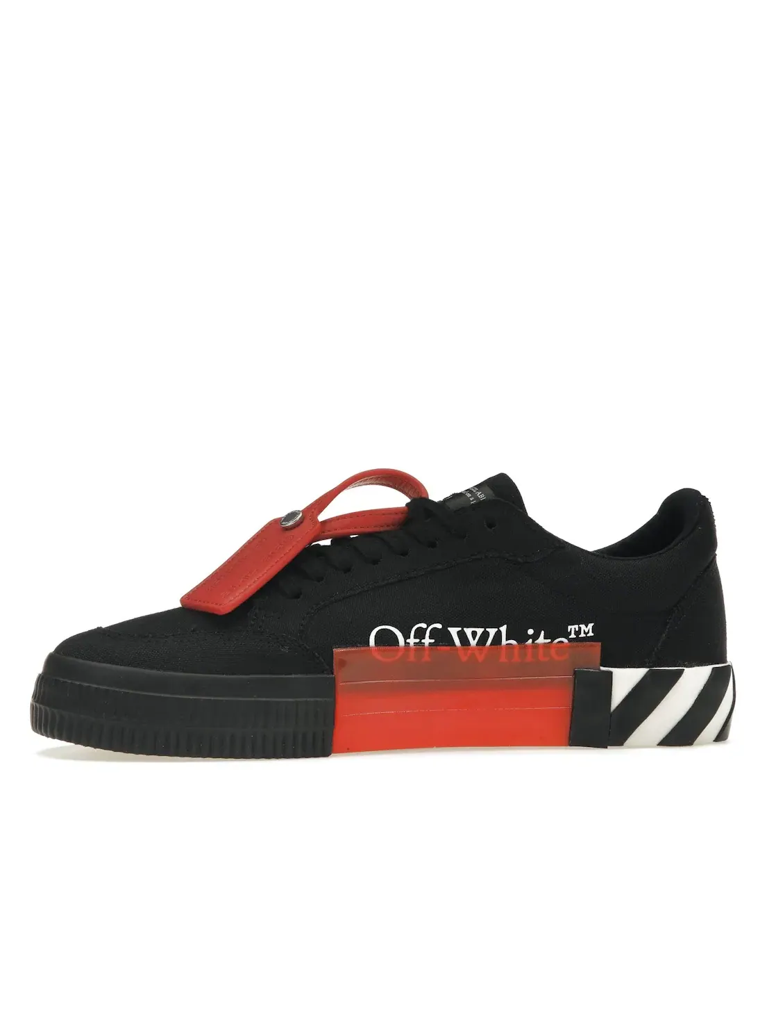 Мужские кеды Vulcanized Low OFF-WHITE — изображение 3 из 4, черный/белый