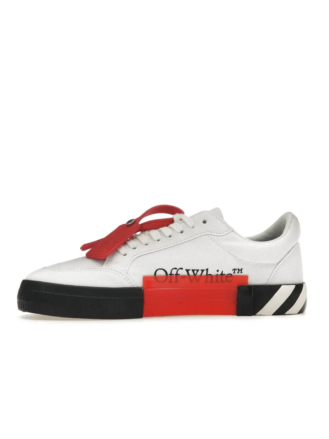 Мужские кроссовки на низкой подошве OFF-WHITE Vulcanized Low OFF-WHITE — изображение 3 из 4, белый/черный