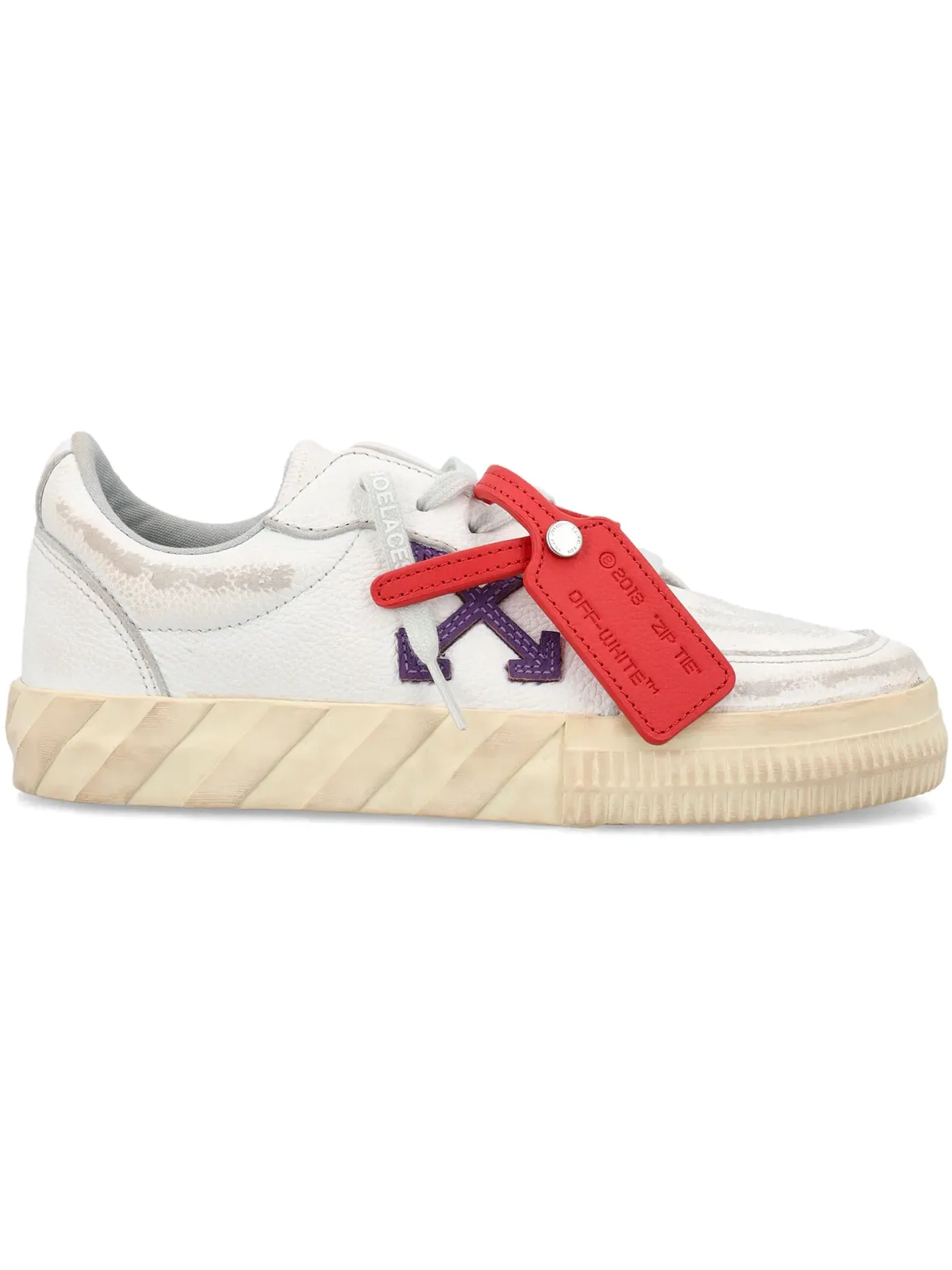 Женские кроссовки с низким профилем OFF-WHITE Vulcanized Low OFF-WHITE — изображение 1 из 1, белый/фиолетовый