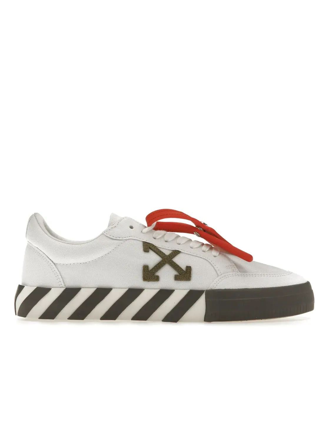 Мужские кеды Vulcanized Low OFF-WHITE — изображение 1 из 4, белый/хаки