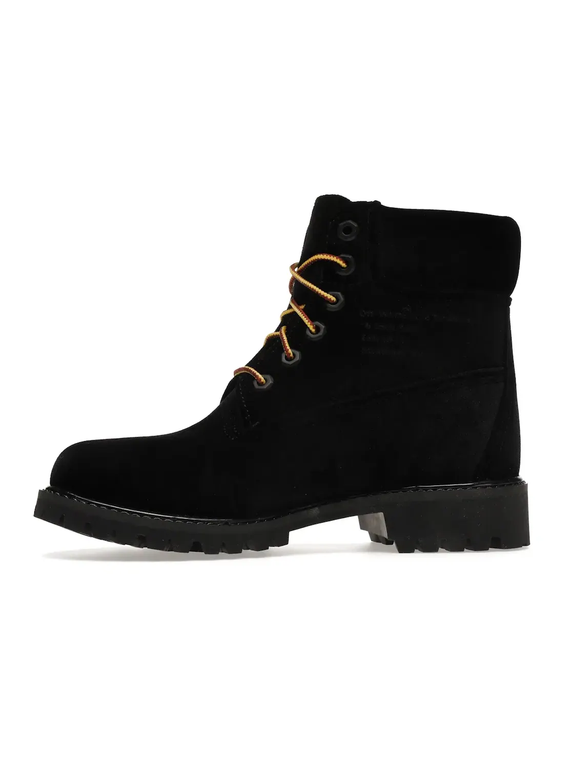 Женские кроссовки с бархатистым верхом OFF-WHITE x Timberland — изображение 3 из 4, черный