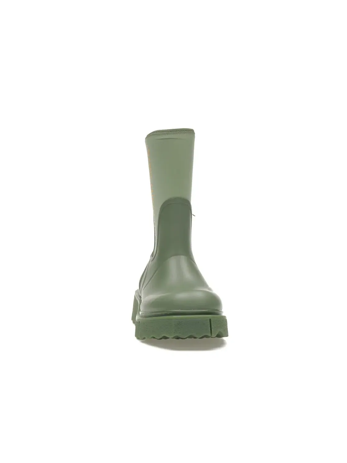 Женские резиновые сапоги с биркой OFF-WHITE Zip-tie Rain Boots OFF-WHITE — изображение 2 из 4, зеленый