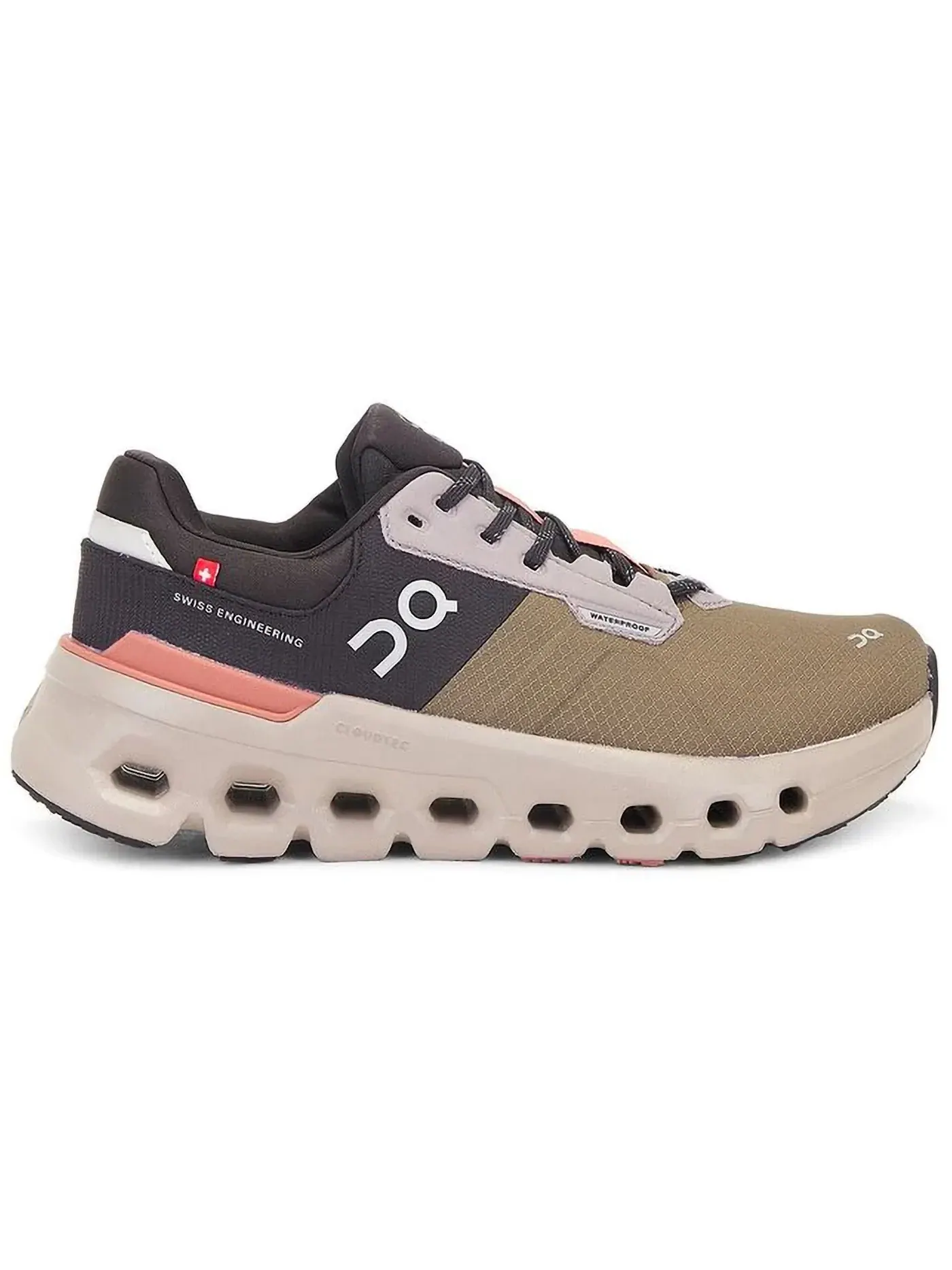 Женские кроссовки для бега водонепроницаемые On Running Cloudrunner 2 Waterproof On — изображение 1 из 1, оливковый