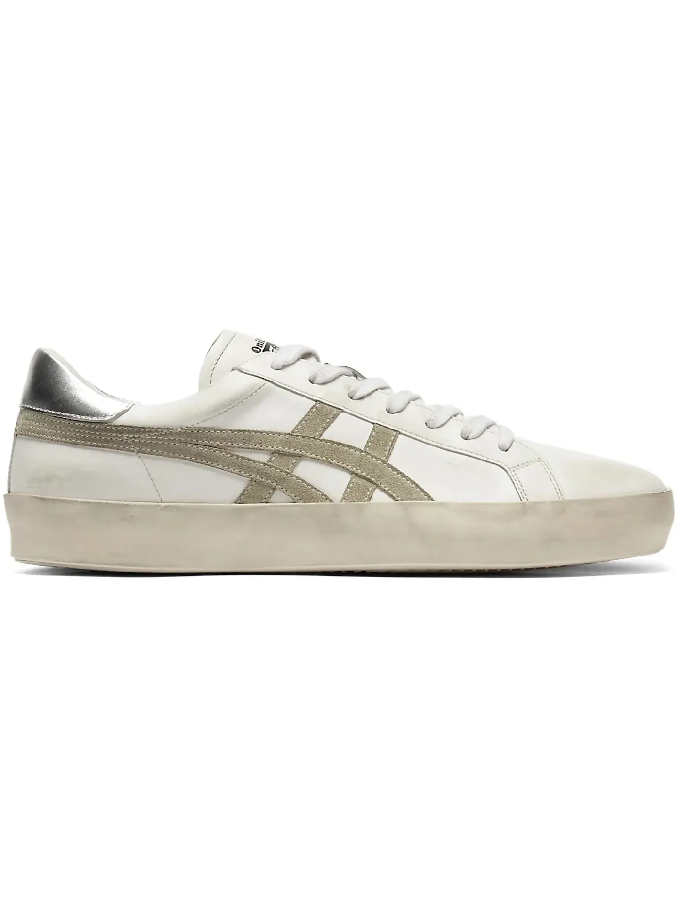Мужские кроссовки с низким профилем Onitsuka Tiger Fabre Low Italian Made — изображение 1 из 1, белый серый