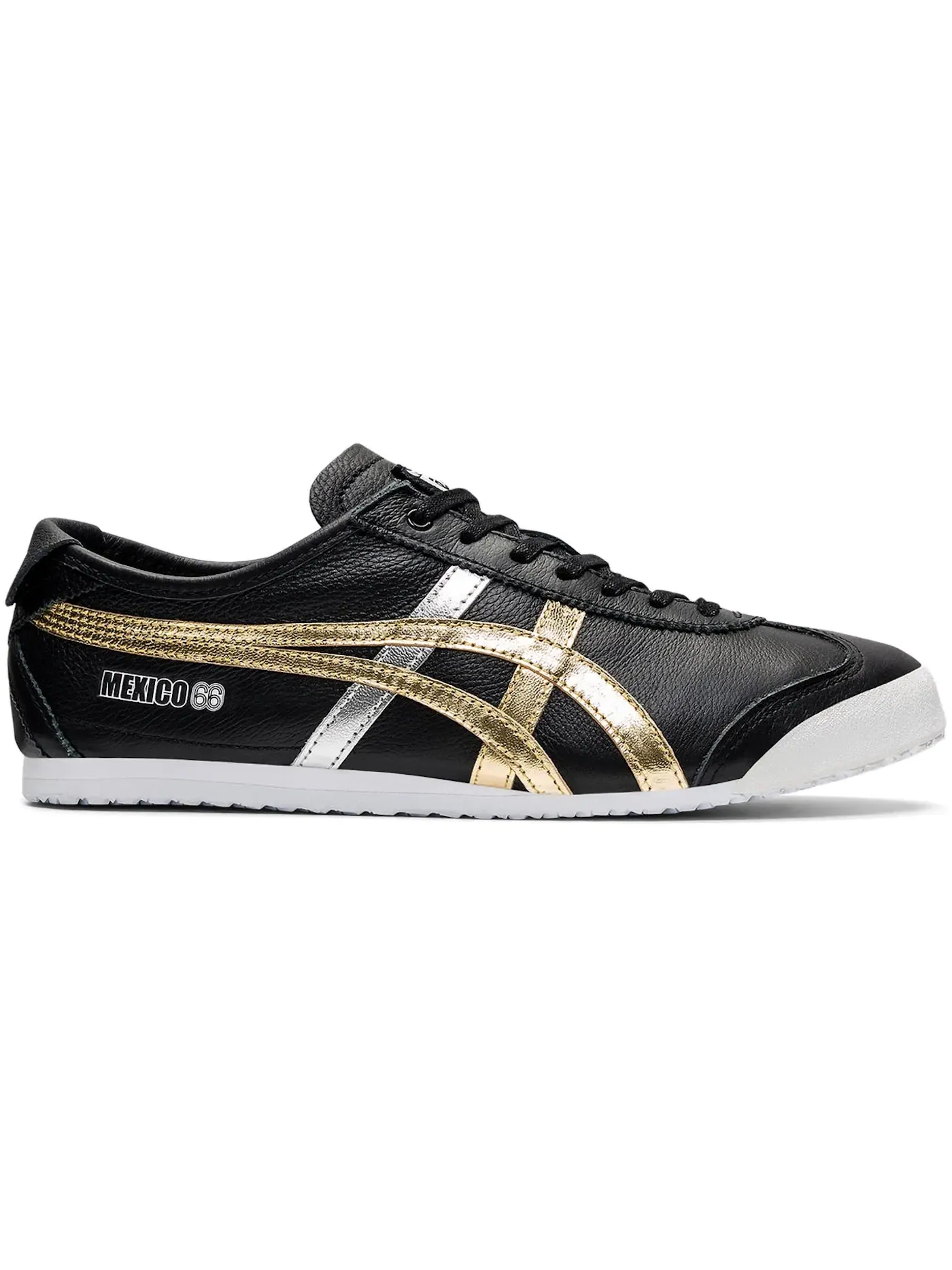 Мужские кроссовки Lifestyle Onitsuka Tiger Mexico 66 ASICS — изображение 1 из 1, черный золотистый