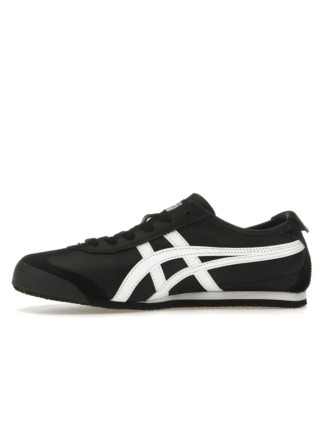 Мужские кроссовки кожаные Onitsuka Tiger Mexico 66 ASICS — изображение 3 из 4, черный/белый